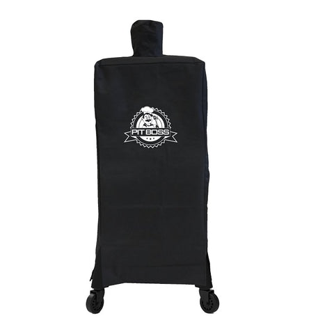 Pit Boss 40464 Smoker Cover, 25 in W, 25 in D, 48 in H, Polyester/PVC, Black