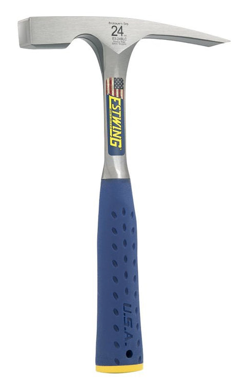 Estwing E3-24BLC Brick Layer's Hammer, 24 oz Head, Steel Head, 11-1/4 in OAL
