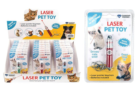 Diamond Visions 08-0199 Laser Pet Toy, Battery, Assorted, Pack of 24