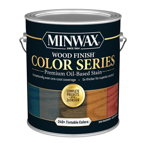 Minwax Wood Finish Color Series 815000000 Interior Wood Stain, Semi-Transparent, Clear/Tint Base, Liquid, 1 gal, Pack of 2