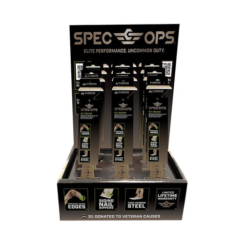 Spec Ops SPEC-D9TRIM-PDQ Trim Bar, 9-1/2 in L, HCS, Black/Flat Dark Earth, Pack of 12