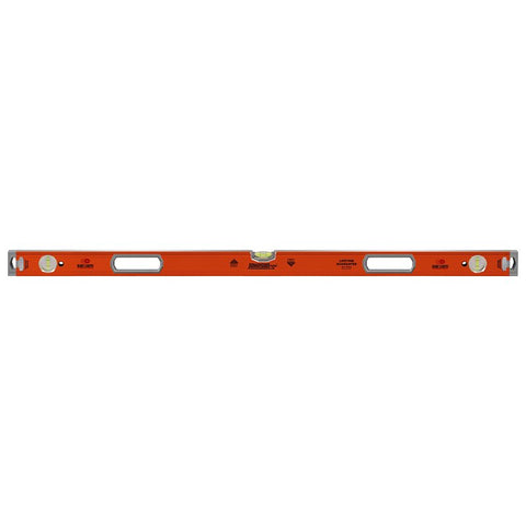 Johnson 9550-4800 Box Beam Level, 48 in L, 3-Vial, Magnetic, Aluminum, Orange