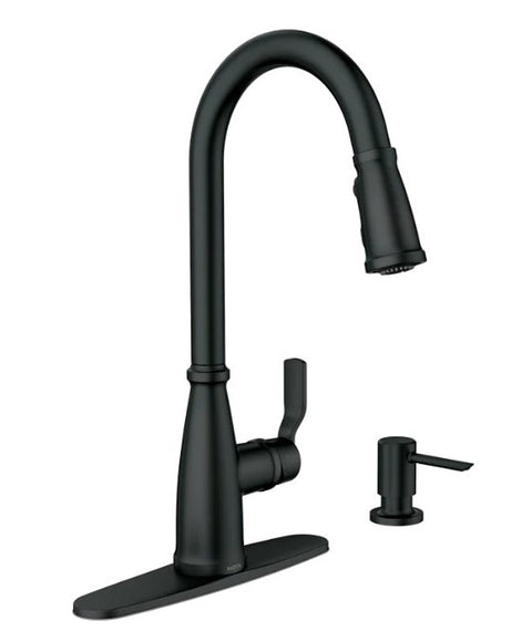 KITCHEN FAUCET HI ARC PD 1H MB