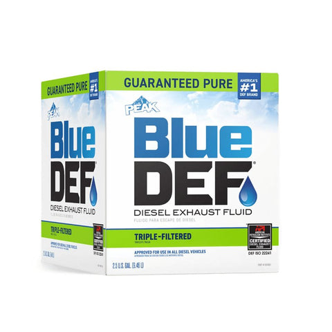 PEAK Blue DEF DEF002 Diesel Exhaust Fluid, 2.5 gal Case – Shell Lumber ...