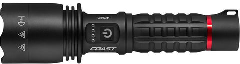 Coast 31208 Focusing Flashlight, 5000 mAh, AAA Battery, Alkaline, ZX955 ZITHION-X Battery, Flood, Spot Beam