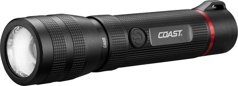 Coast 31210 Flashlight, Lithium-Ion Battery, 120 Lumens Low, 420 Lumens Medium, 1000 Lumens High, Flood, Spot Beam