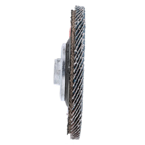 Norton Clipper 70184609163 Flap Disc, 4-1/2 in Dia, 5/8-11 Arbor, 40 Grit, Coarse, Zirconia Alumina Abrasive