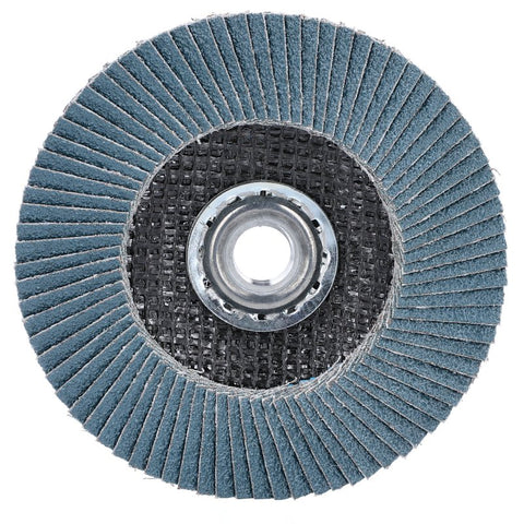 Norton Clipper 70184609164 Flap Disc, 4-1/2 in Dia, 5/8-11 Arbor, 60 Grit, Coarse, Zirconia Alumina Abrasive