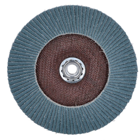 Norton Clipper 70184609167 Flap Disc, 7 in Dia, 5/8-11 Arbor, 60 Grit, Coarse, Zirconia Alumina Abrasive