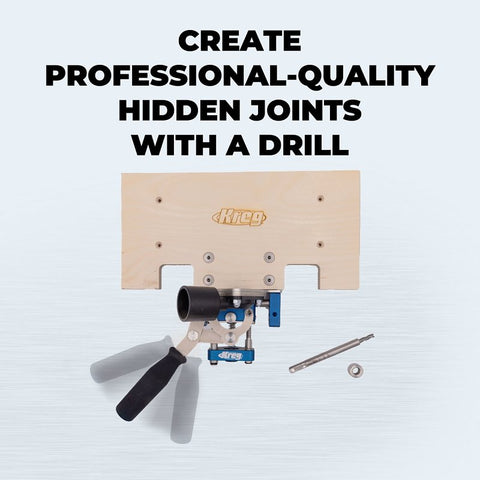 Kreg MortiseMate Series KLTJ100 Loose Tenon Jig, 1/2 to 1-1/2 in THK Clamping, Aluminum/Stainless Steel