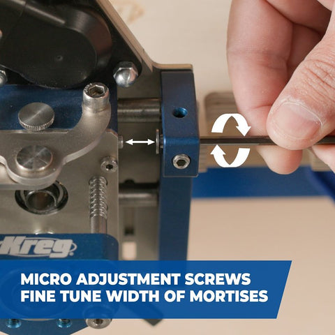 Kreg MortiseMate Series KLTJ100 Loose Tenon Jig, 1/2 to 1-1/2 in THK Clamping, Aluminum/Stainless Steel