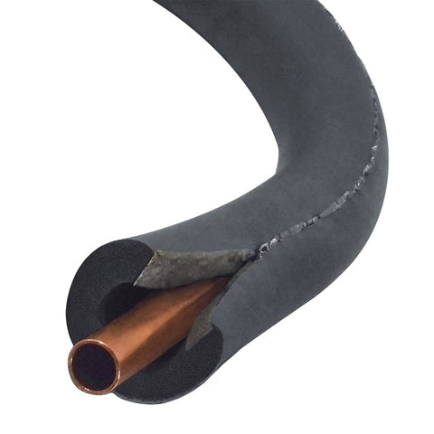Frost King RS510XB/6 Pipe Insulation, 1/2 in Thick, 6 ft L, Rubber, 1/2 in Pipe
