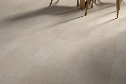 Emser Tile POTENZA F12POTEFA1224V Porcelain Tile, 12 in L Tile, 24 in W Tile, Pressed Edge, Fawn