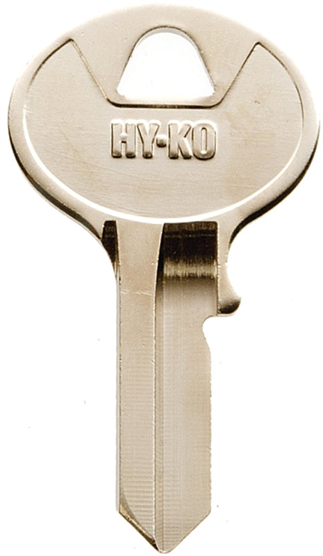Hy-Ko 11010VR3 Key Blank, Brass, Nickel, For: Viro Cabinet, House Locks and Padlocks, Pack of 10