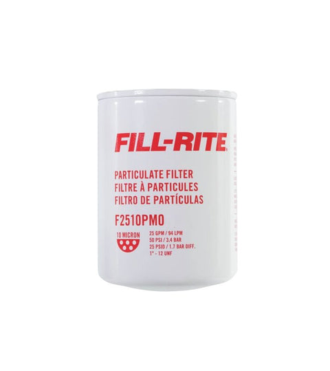 Fill-Rite F2510PM0 Filter, Fiber, White, For: Fill-Rite 1200KTG9075 and 1200KTG9100 Filter Heads