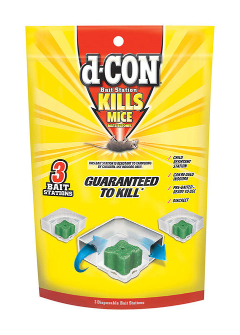 D-Con Bait Station For Mice 3 pk