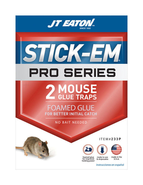 JT Eaton Stick-Em Pro Series Small Glue Animal Trap For Mice 2 pk