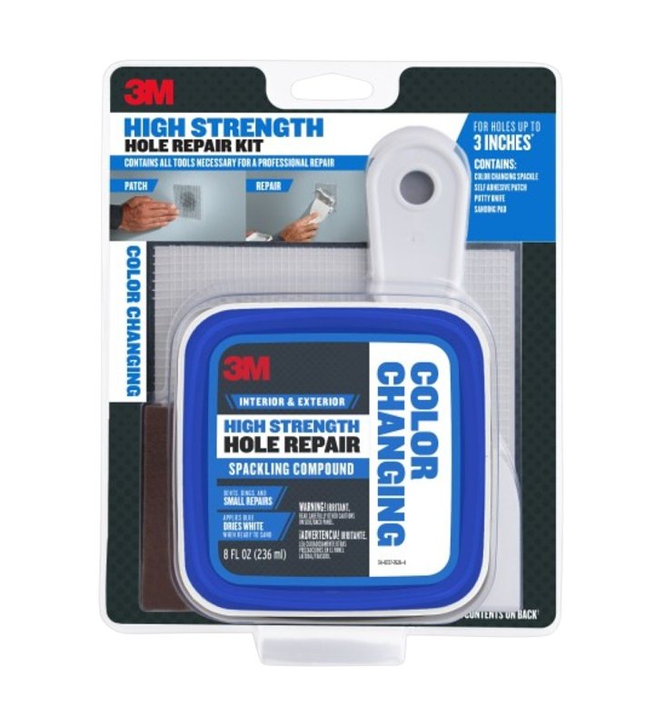 3M High Strength Hole Repair CC-KIT Color Changing Spackling Compound ...