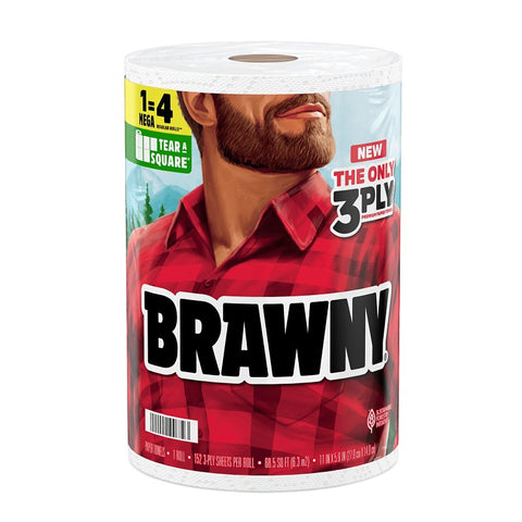 PAPER TOWEL ROLL 3-PLY, Pack of 6