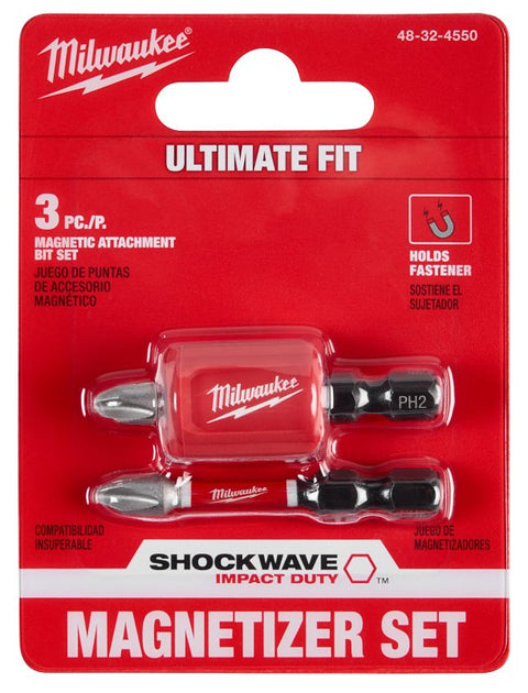 Shell Bells Milwaukee Milwaukee SHOCKWAVE Series 48-32-4550 Magnetic Attachment and PH2 Bit ...