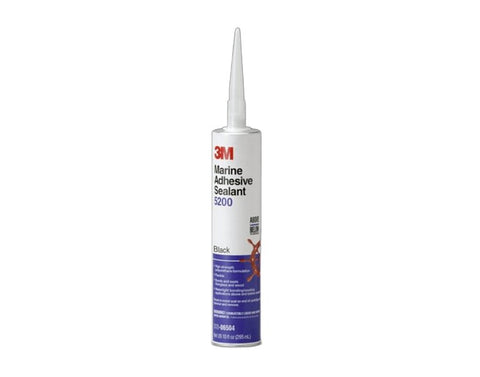 3M 06504 Marine Adhesive Sealant, Medium Paste, Black, 295 mL Cartridge