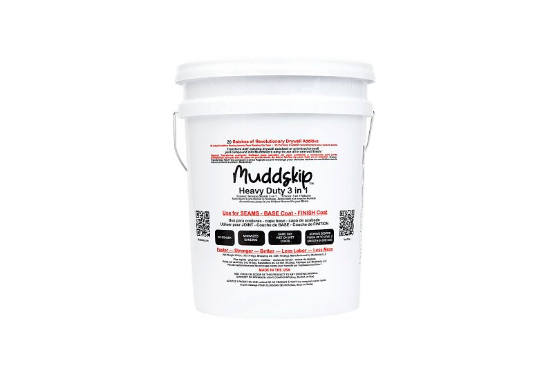 Muddskip MSHD5627 Heavy-Duty Basecoat Drywall Additive, 5 gal Bucket ...