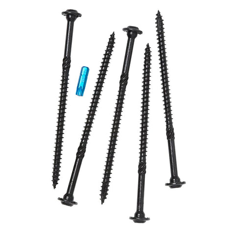 GRK Fasteners RSS 16281 Rugged Structural Screw, 3/8 in Thread, 6 in L, CEE, W-Cut Thread, Round Washer Head, Star Drive