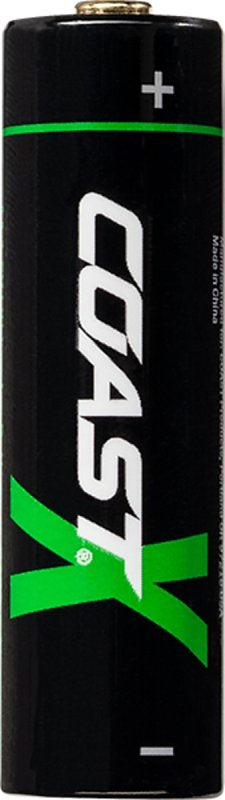 Coast ZITHION-X 31232 Battery, 1.5 V Battery, 2400 mAh, AA Battery, Lithium-Ion, Rechargeable: Yes