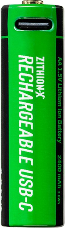 Coast ZITHION-X 31232 Battery, 1.5 V Battery, 2400 mAh, AA Battery, Lithium-Ion, Rechargeable: Yes