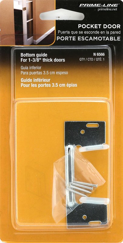 Prime-Line N 6566 Pocket Door Guide, Nylon/Steel, Jamb
