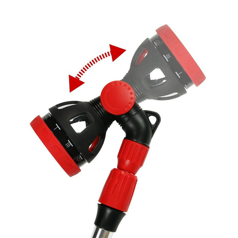 Chapin 4676 Telescoping Watering Wand, 3/4 in Inlet, 10-Spray Pattern, Metal, Gray/Red, 56 in L Wand
