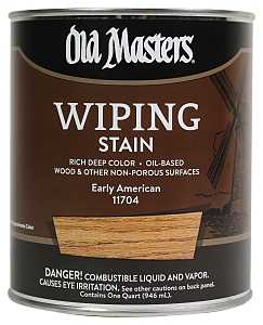Old Masters 11704 Wiping Stain, Early American, Liquid, 1 qt, Can
