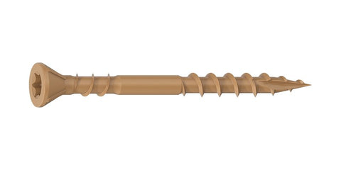 Camo 0376139 Deck Screw, #8 Thread, 2 in L, Coarse Thread, Countersink Head, Star Drive, Type 17 Slash Point