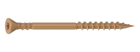 Camo 0376179 Deck Screw, #10 Thread, 3 in L, Coarse Thread, Countersink Head, Star Drive, Type 17 Slash Point