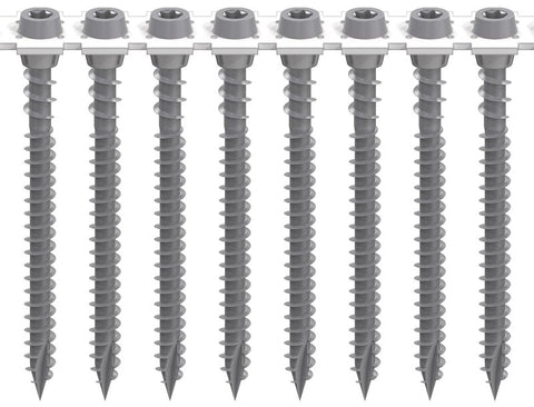 Camo 0395060 Deck Screw, Gray, #10 Thread, 2-1/2 in L, Flat Head, T20 Drive, Steel, 1000/PK