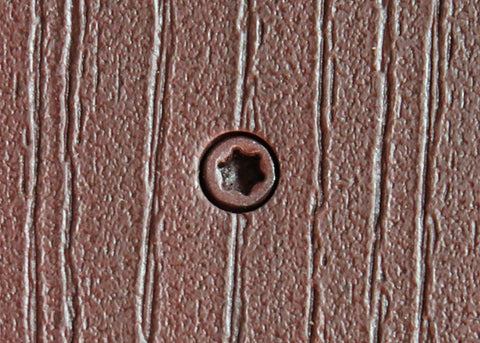 ProFIT 349554 Screw, #10 Thread, 2-1/2 in L, Star Drive, Double Slash, Type 99 Point, Redwood