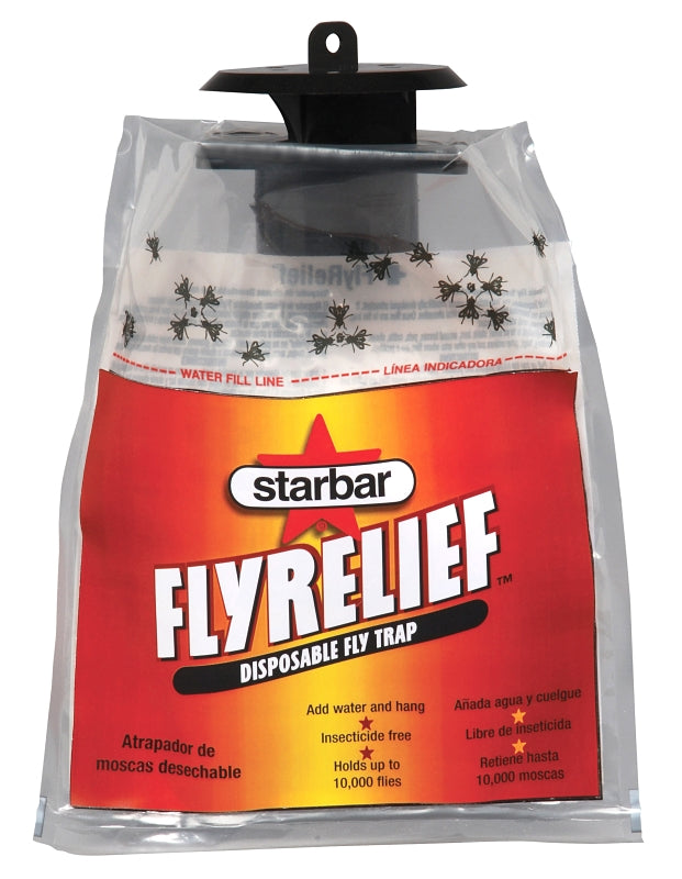 Starbar 100523457 Disposable Fly Trap, Granular Solid, Fish-Like Bag ...