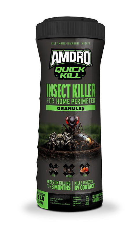 Amdro QUICK KILL 100526851 Home Perimeter Insect Killer, Granular, Outdoor, 2 lb Bottle