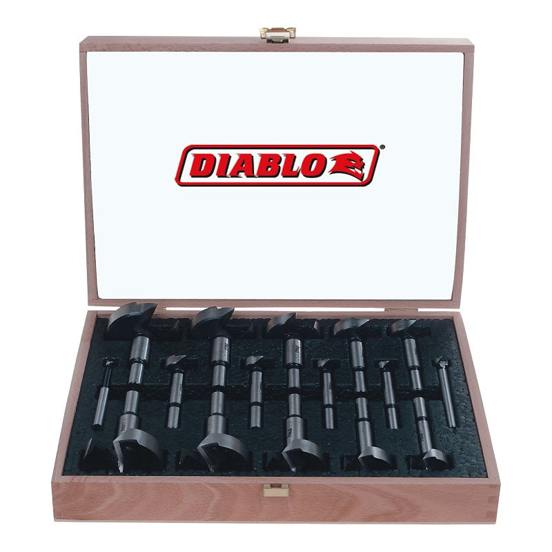 Diablo FB-100 Forstner Bit Set, 16-Piece, HSS – Shell Lumber and Hardware