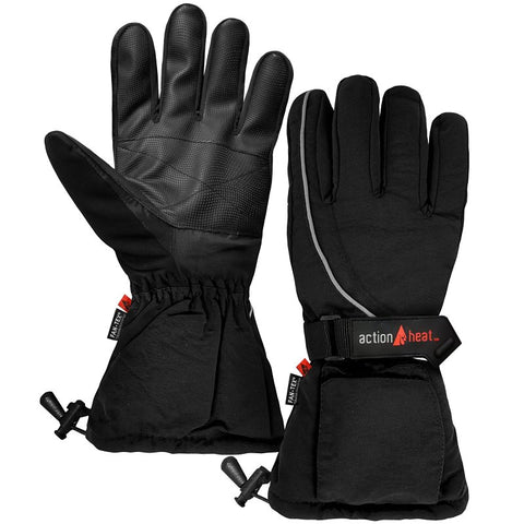 ActionHeat AH-GV-AA-01-W Battery Heated Gloves, Women's, One-Size, Polyester, Black, Pack of 3
