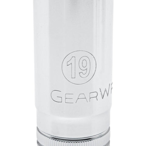 GearWrench 80555 Deep Socket Set, Alloy Steel, Full Polish Chrome