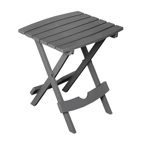 Adams Quik-Fold 261926 Side Table, 15-1/4 in W, 17-3/8 in D, 19-3/4 in H, Polypropylene Frame, Rectangular Table, Pack of 4