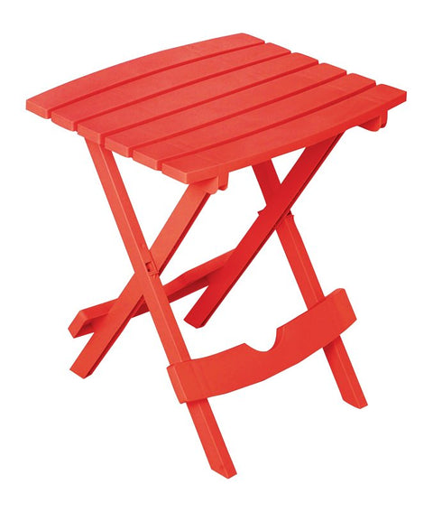 FOLDING SIDE TABLE CHERRY RED, Pack of 4