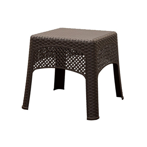 Adams 8071-60-3731 Woven Side Table, 18-1/2 in OAW, 18-1/2 in OAD, 18 in OAH, Square, Polypropylene Frame, Pack of 6
