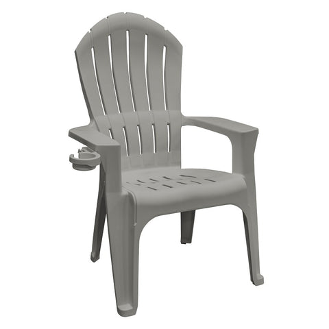 ADIRONDACK CHAIR W/CP HLD GRAY, Pack of 6