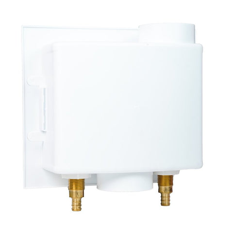 Apollo APXBOXWMWH Washing Machine Outlet Box with Water Hammer Arrestors