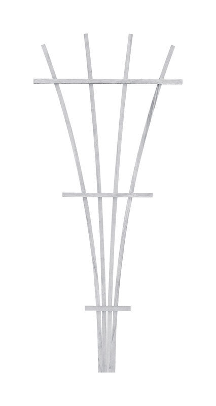 Panacea White Wood Trellis 48 in. H x 21 in. L x 1-1/2 in. W