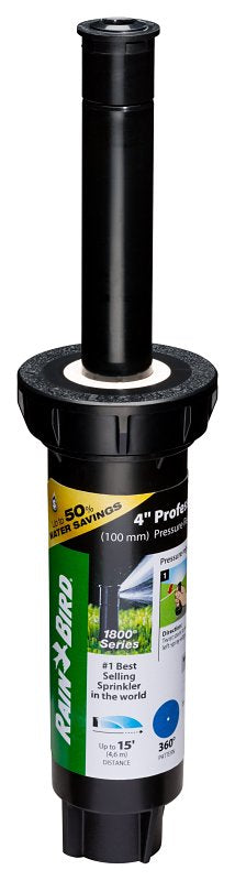 Rain Bird 1800 Series 1804FDSPSAM25 Pressure Regulated Pop-Up Sprinkler with Seal-A-Matic Check Valve, 1/2 in Connection, Pack of 24