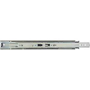 KV True-Trac TT100P 550 Drawer Slide, 100 lb, 550 mm L Rail, 12.7 mm W Rail, Zinc