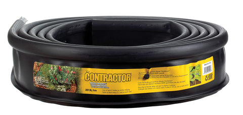 Master Mark Contractor 5.25 in. H x 20 ft. L Black Plastic Lawn Edging
